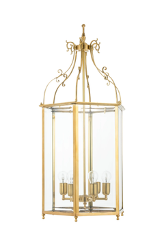 TIMELESS EDEN 315 - Glass and brass pendant lamp by Il Bronzetto - view 3
